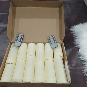 Remote-Controlled LED Flameless Candles - Cream